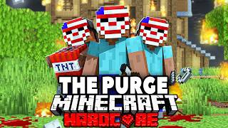 100 Players Simulate a MEDIEVAL PURGE in Minecraft [upl. by Suedama]