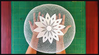 Intricate Paper Art with geometrical drawing Mandala Art [upl. by Recnal]