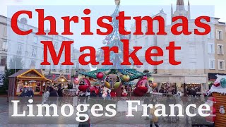 Limoges France Christmas Markets  4K Ultra HD [upl. by Waldron]