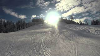 Talabfahrt Oberndorf pisten 5a 6a und 6b  Ski St Johann in Tirol [upl. by Bullough]