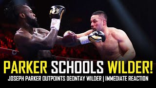 🤣 JOSEPH PARKER SCHOOLS DEONTAY WILDER 🤣 IMMEDIATE REACTION NO FOOTAGE [upl. by Ramu]