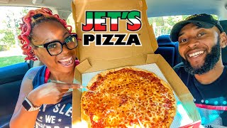 Jet’s Pizza Review  Detroit Style Pizza  New York Style Pizza AtlantaGA [upl. by Shanna]