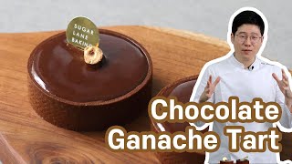 How to make a perfect Chocolate Tart  Filled with fudgey ganache [upl. by Treborsemaj]