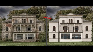 Photoshop Tutorial How to coloring repair amp restore old photo [upl. by Eatnom]