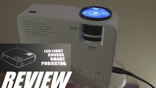 REVIEW DBPower T20 LED Mini Projector  1500 Lumens [upl. by Mccowyn502]