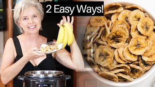 Dehydrated Banana Chips  2 Easy Ways [upl. by Sulecram]