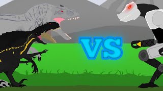 Indominus rexIndoraptor and Scorpius rex vs BradXLMade by me  AUTO RPG Anything [upl. by Swarts252]