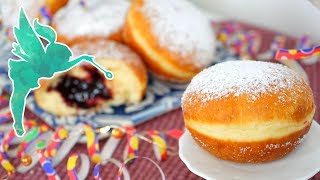 Klassische Berliner selber machen  Berliner wie vom Bäcker mit einfachem Rezept  Kuchenfee CC [upl. by Chloras574]