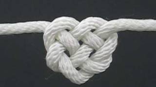 How to Tie the Celtic Heart Knot by TIAT A Knotty Valentine [upl. by Yhtorod]