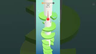 Helix jump gameplay helixjumpgame helixjumpandroid helixjump helixjumpios helix helixgame [upl. by Ecahc]