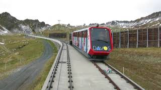 Standseilbahn 726002 Höhenweg  Weissfluhjoch Parsennbahn Bergfahrt  Funicular [upl. by Oberon406]