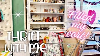 Thrift With Me  Filled My Cart  Thrifting Small Town THRIFT Shops 🇨🇦 [upl. by Bannister]