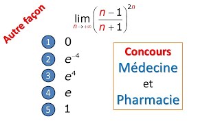 CONCOURS MEDECINE ET PHARMACIE QUESTION N 37 [upl. by Marsh]