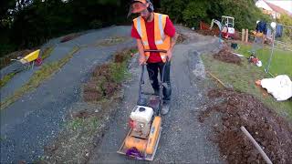 Angel Trails Pump track build  Polgooth Cornwall [upl. by Alliuqahs]