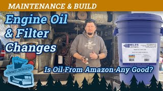 Changing Oil in 6v92 Detroit Diesel MCI MC9 Bus RV with Oil from Amazon  Miles All Spec 40 Weight [upl. by Ahsieat774]