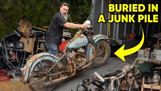 I Saved This Rusted and Abandoned Motorcycle From A Junk Pile [upl. by Rawdon]