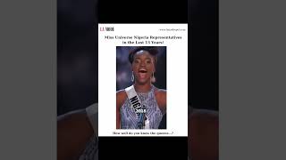 Miss Universe all Nigeria representatives for 13 years missuniverse [upl. by Radbourne]