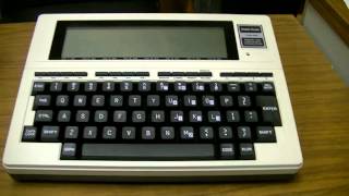 TRS80 Model 100 demo by the Great Lakes Geek [upl. by Dranoc470]