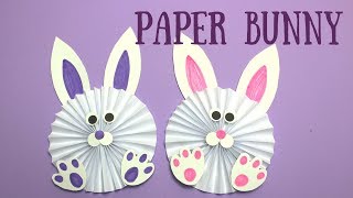 How to Make a Paper Bunny  Easy Easter Crafts for Kids [upl. by Repohtsirhc]