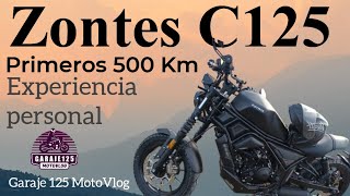 Zontes C125 Review primeros 500 km Sensaciones personales [upl. by Asenaj]