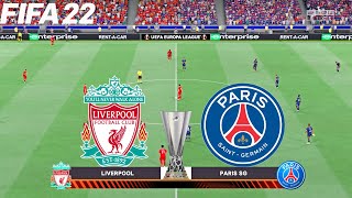 FIFA 22  Liverpool vs PSG ft Mane Messi  UEFA Champions League Final  Full Match amp Gameplay [upl. by Faletti]