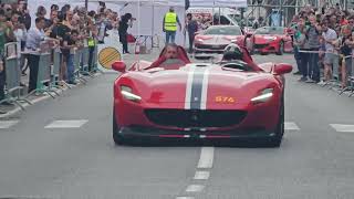 MILLE MIGLIA 2024 TRIBUTO FERRARI DESENZANO 1 [upl. by Ahsats]