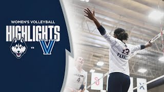 HIGHLIGHTS  UConn Womens Volleyball vs Villanova [upl. by Hilda]