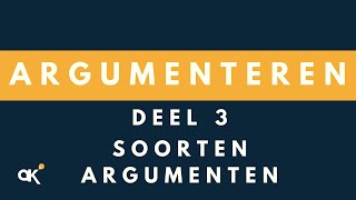 Argumenteren soorten argumenten 34 [upl. by Anawak]