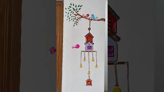 নিজেরাই Wall Painting করলাম wallpainting acrylicpainting viral easywallpainting painting art [upl. by Wheaton759]