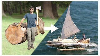 DUGOUT CANOE BUILD  Timelapse by Outbackmike [upl. by Inait]