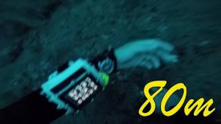 PADI Tec Trimix Training dive 80m 260ft [upl. by Ylime]