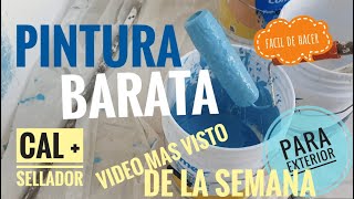 Mejor video en youtube sobre PINTURA MAS BARATA Y CON COLOR ingredientes ecómicos hazlo tu mismo [upl. by Davida]