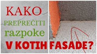 Razpoke notranjih kotov fasade [upl. by Alyahs509]