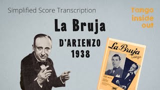 La Bruja  DArienzo Echagüe 1938  Animated Score with Melody Contracanto Rhythmic Base amp Bridges [upl. by Mathur]