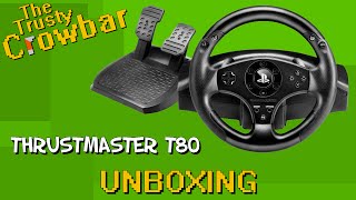 Thrustmaster T80 Racing Wheel  UNBOXING  works with Project Cars PS4 [upl. by Rech393]