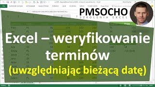 excel699  Monitorowanie terminów biorąc pod uwagę bieżącą datę [upl. by Cantone219]