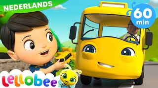 🚌 De Wielen van de Bus 🚌  Lellobee Nederlands  Kinderliedjes  Leervideos voor kinderen [upl. by Shoemaker]