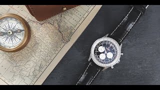 Breitling Navitimer  B01 Chronograph 46  Chrono24 [upl. by Naginarb]