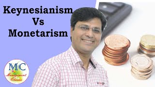 Keynesianism vs Monetarism in Hindi [upl. by Lavicrep]