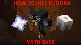 How To Easily Defeat The New Kuudra Boss Nether Update  Hypixel Skyblock [upl. by Hanforrd]