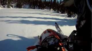 SkiDoo Summit 800 Boondocking catwalk surfing the pow MatsdalBorgafjäll Sweden [upl. by Micheline]