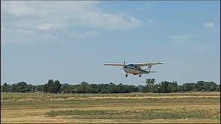 Cessna 210 takeoff grass runway [upl. by Germann]