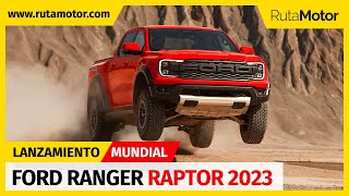 Ford Ranger Raptor 2022 Llega la segunda generación duplicando la potencia y con grandes novedades [upl. by Anilosi]