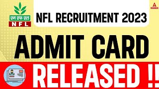 National Fertilizer Limited Admit Card 2023  How to Download NFL Admit Card 2023 [upl. by Faria]