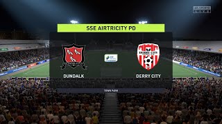 FIFA 22  Dundalk vs Derry City  SSE Airtricity Premier Division  Gameplay [upl. by Regan958]