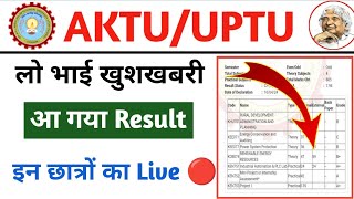 खुशखबरी 🎉 आ गया Result  aktu odd sem result 2024  aktu result update  aktu news today [upl. by Irec]