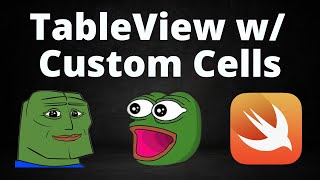 How to Make a TableView w Custom Cells Programmatically Swift UIKit [upl. by Eislrahc319]