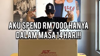 UNBOXING STREETWEAR ITEM BERHARGA RM7000 streetwear unboxing [upl. by Norat]