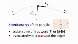 Dynamics Lecture 16 Principle of work and energy [upl. by Ihsakat912]