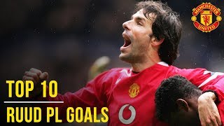 Ruud van Nistelrooys Top 10 Premier League Goals  Manchester United [upl. by Legnaleugim616]